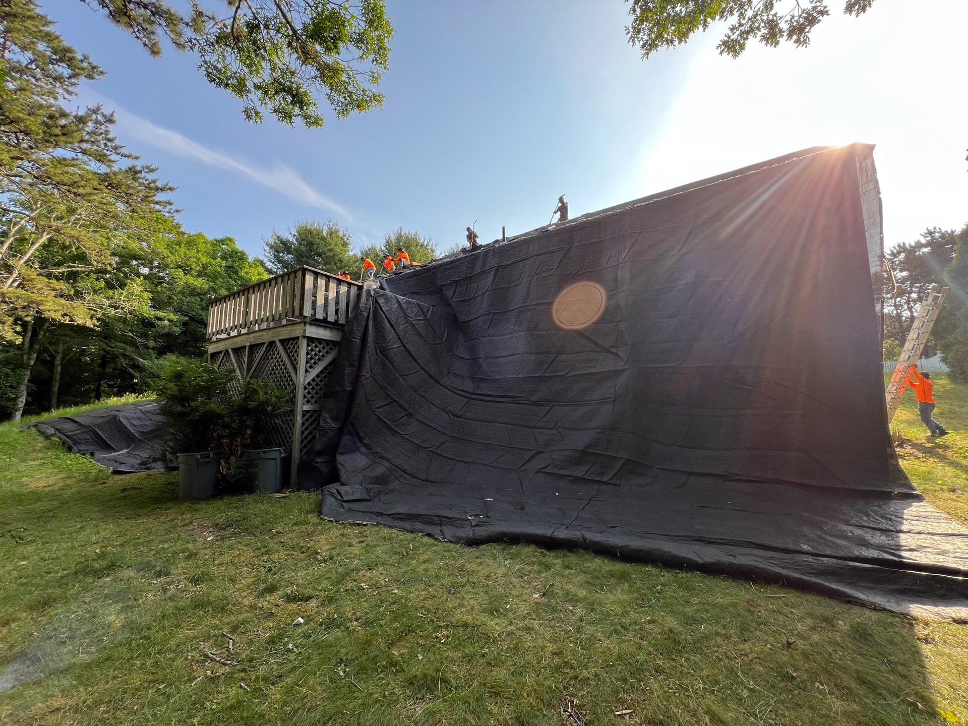 Roofing project on Cape Cod